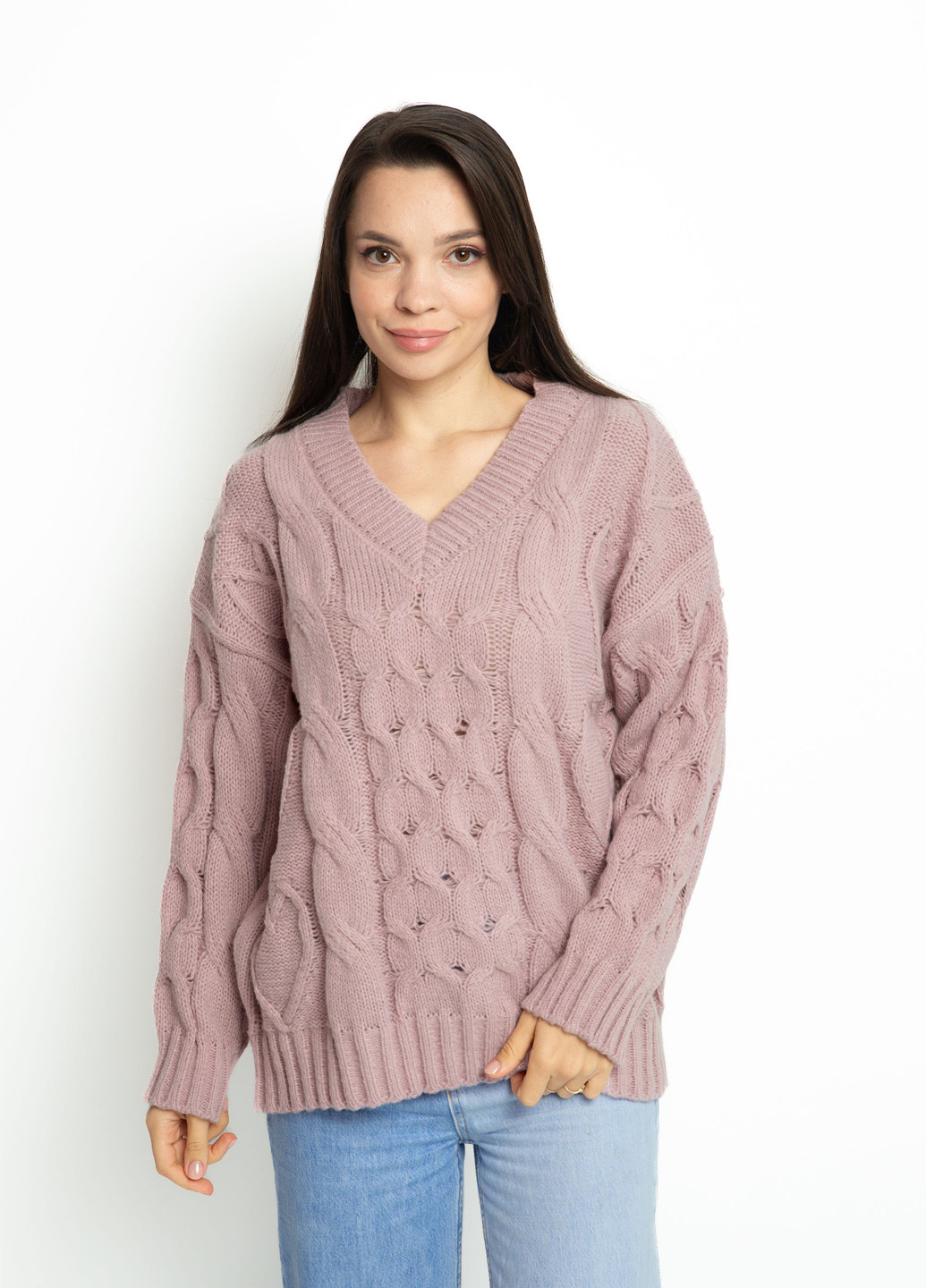 Ліловий демісезонний пуловер пуловер Time of Style