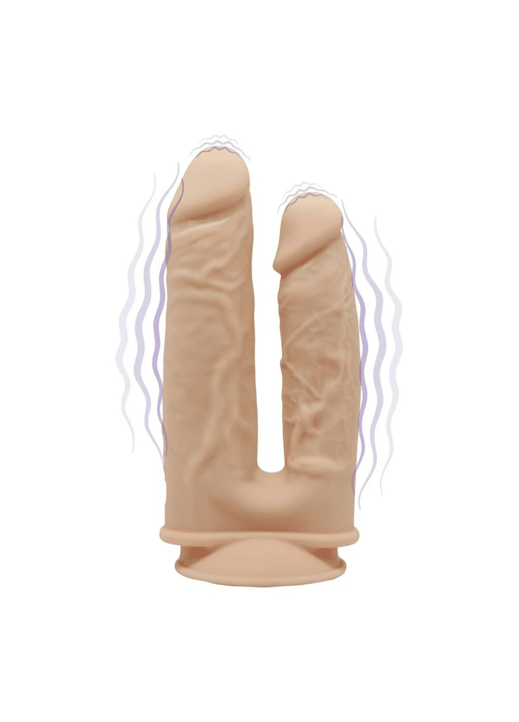 Фаллоимитатор двойной с вибрацией Double Gusto Flesh Motor (Model 1 size 8" & 7"), двухслойны Silexd (254152048)