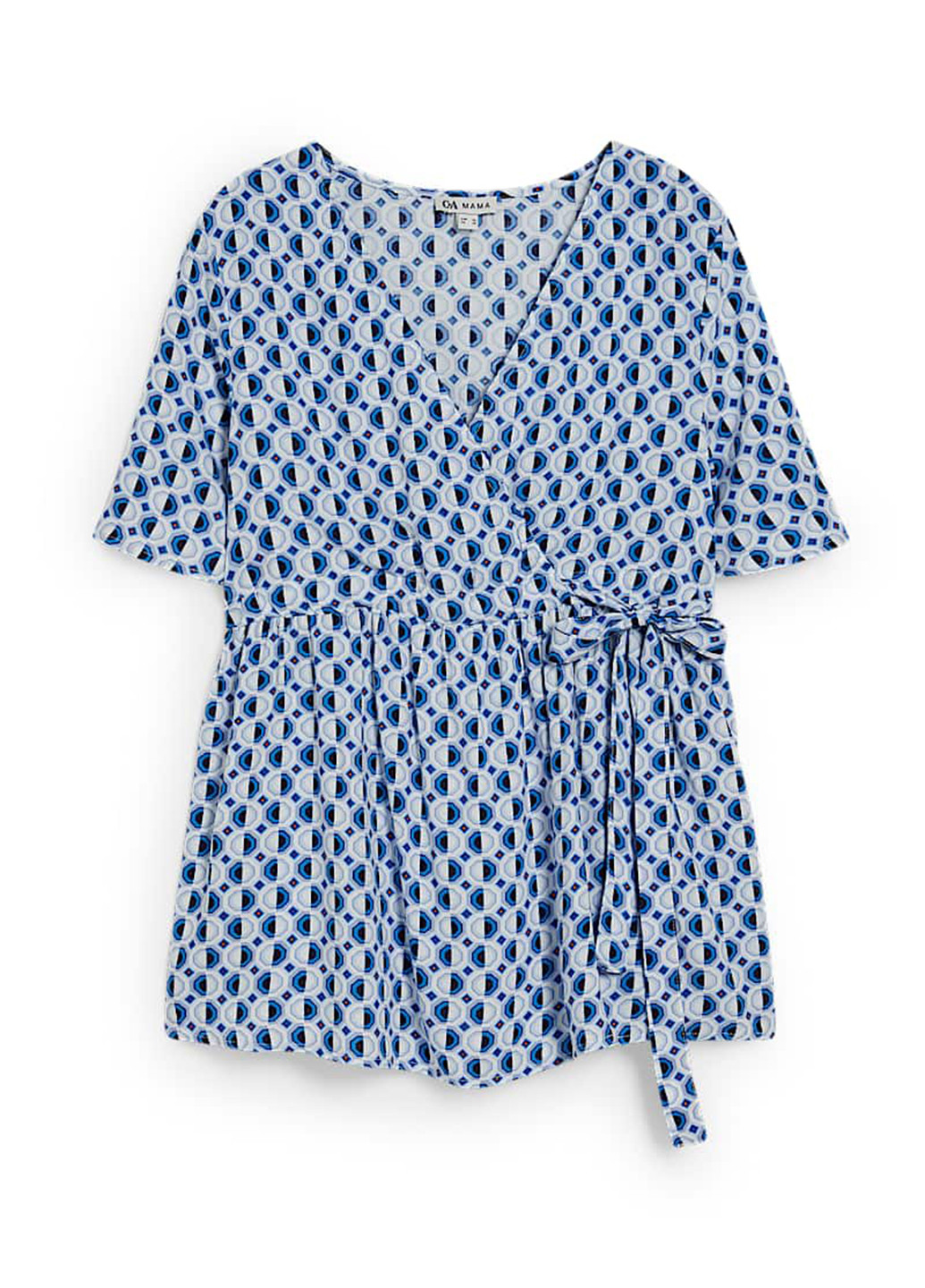 Комбинированная блуза для беременных и кормящих на запах C&A