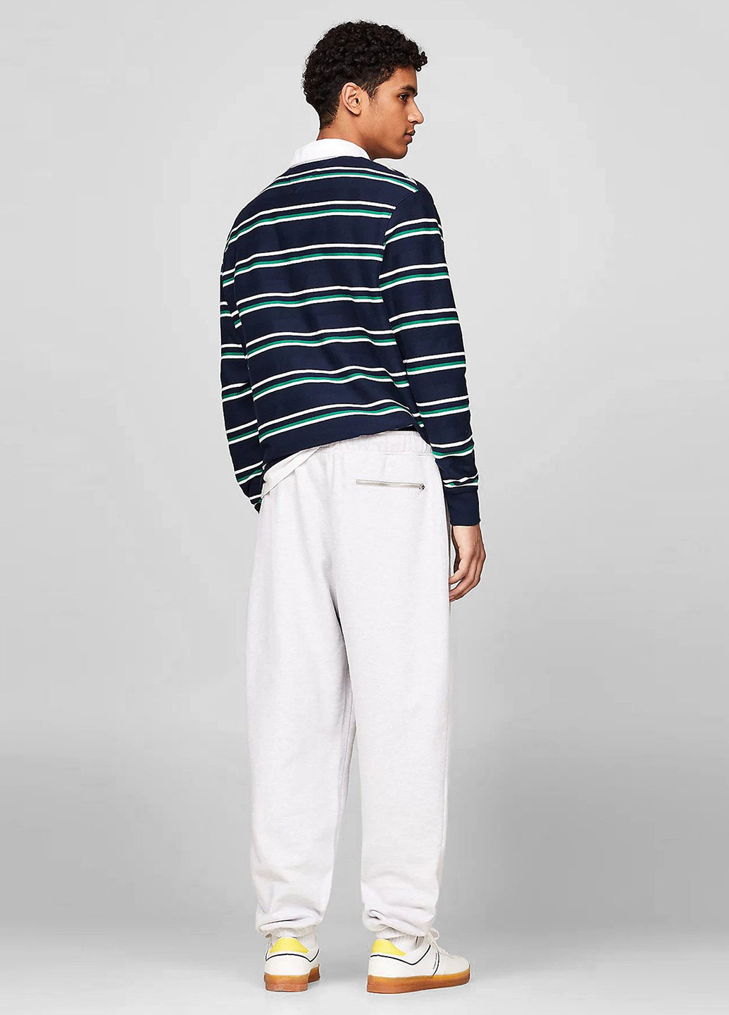 Светло-серые спортивные демисезонные джоггеры брюки Tommy Jeans