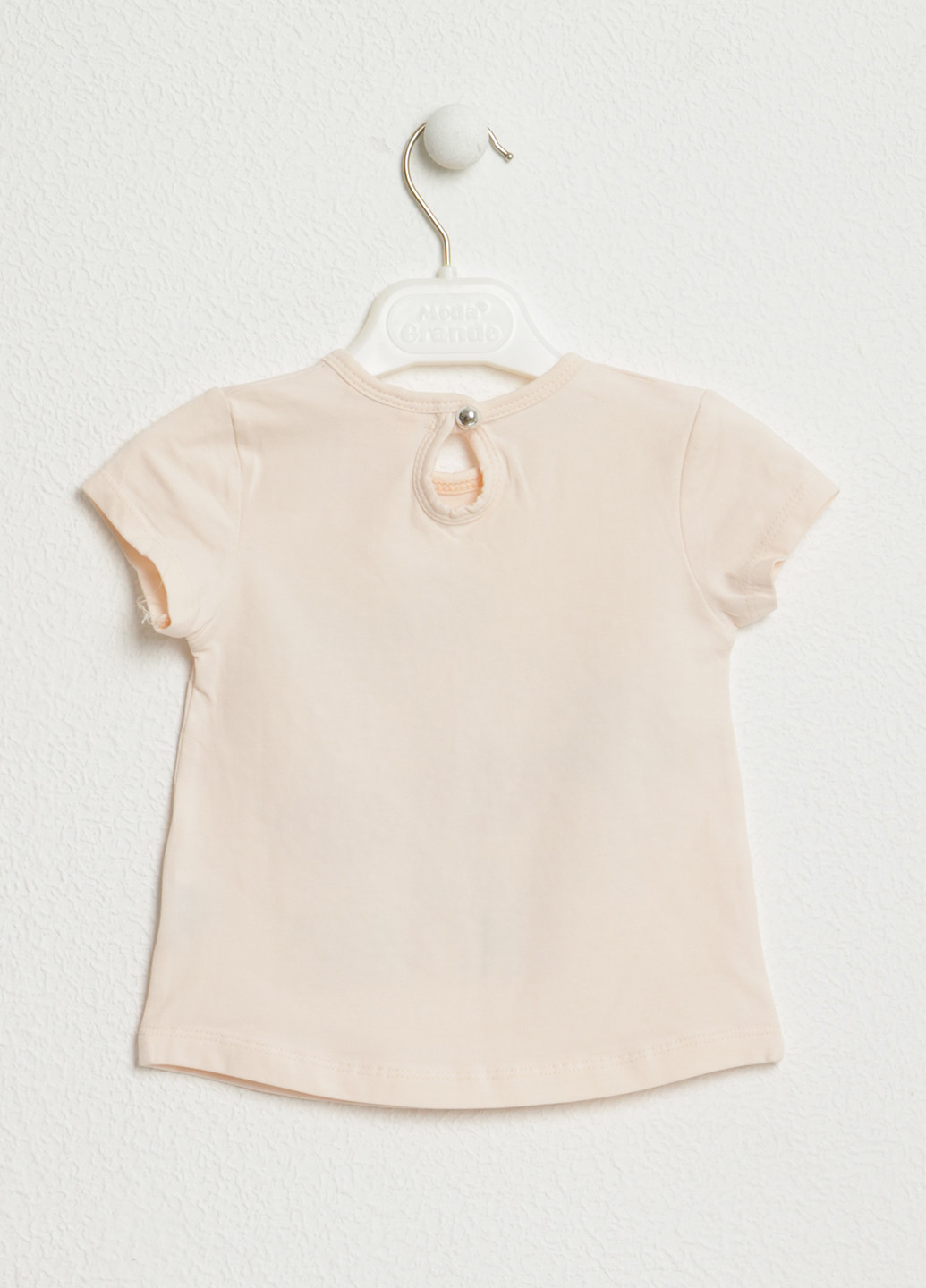 Розовая летняя футболка с коротким рукавом Favo