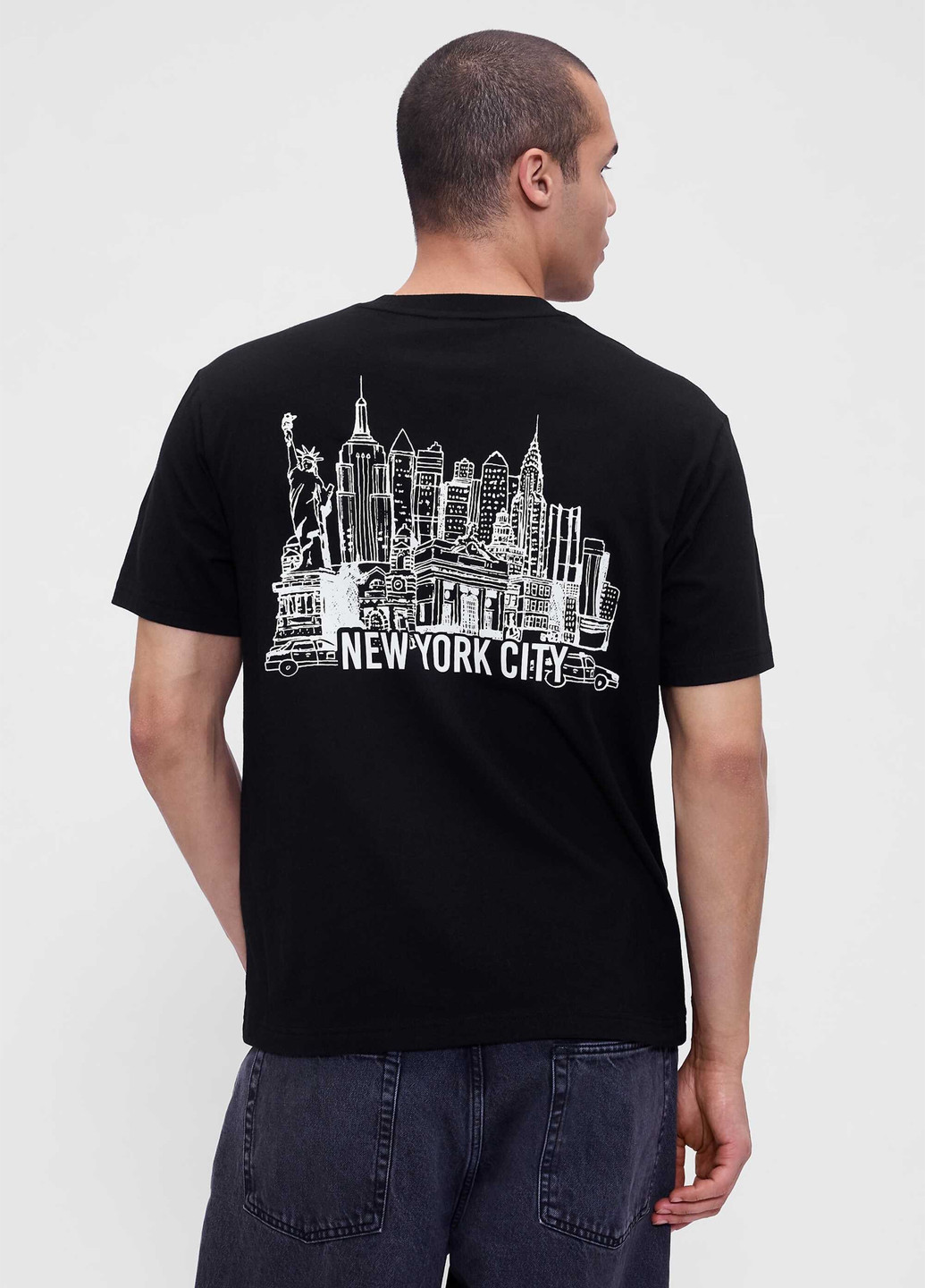 Черная футболка Gap