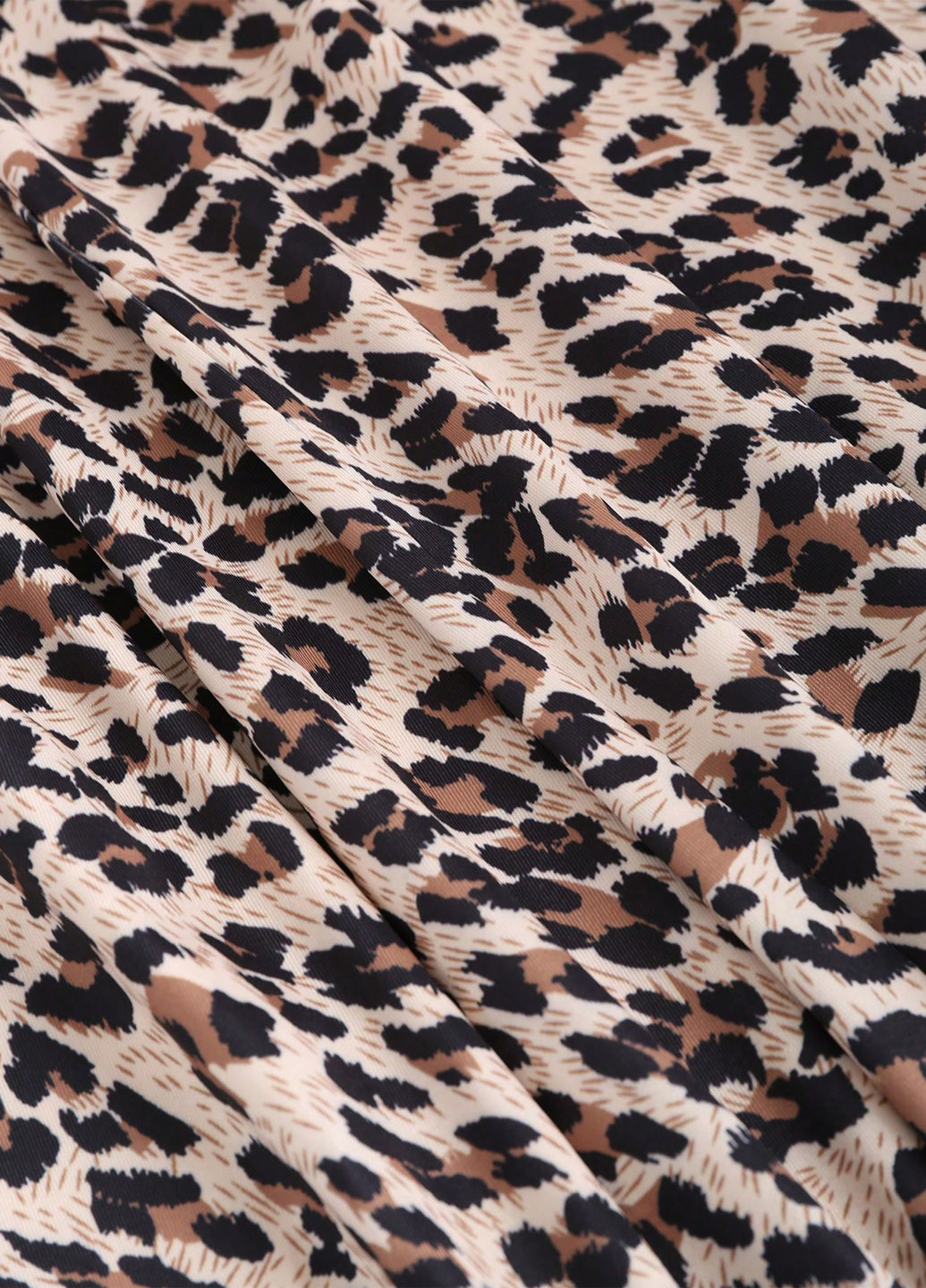 Комбинезон SHEIN комбинезон-брюки леопардовый коричневый кэжуал полиэстер