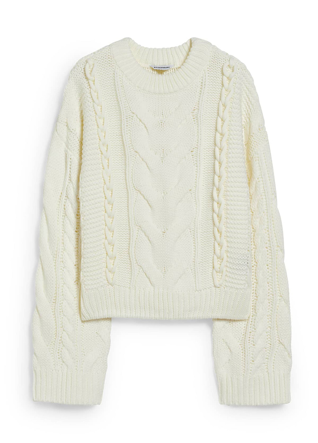 Молочный зимний свитер джемпер C&A