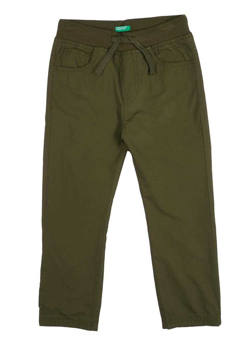 Хаки классические демисезонные брюки прямые United Colors of Benetton