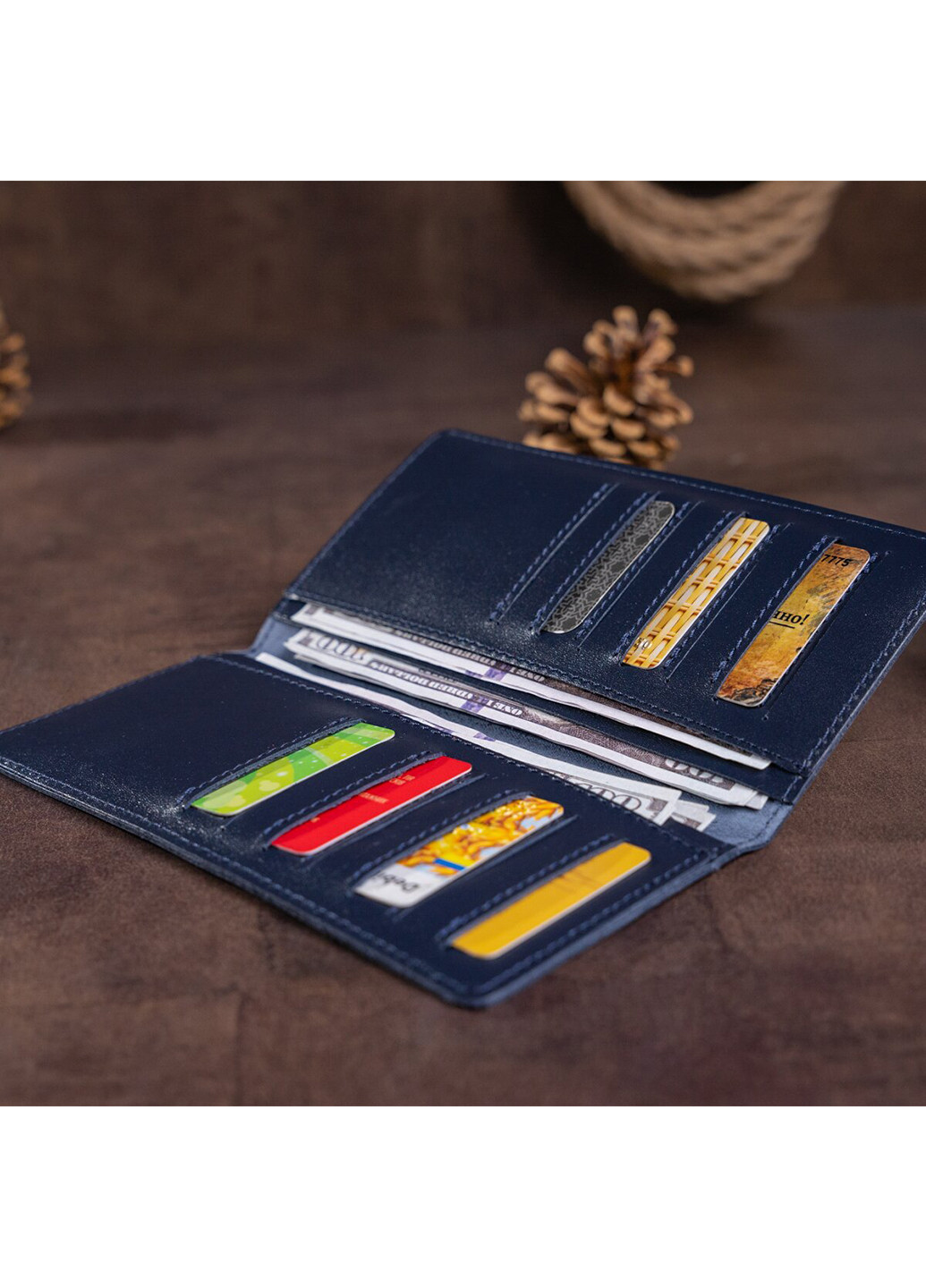 Кожаное портмоне 18х9х1 см Shvigel (253490866)