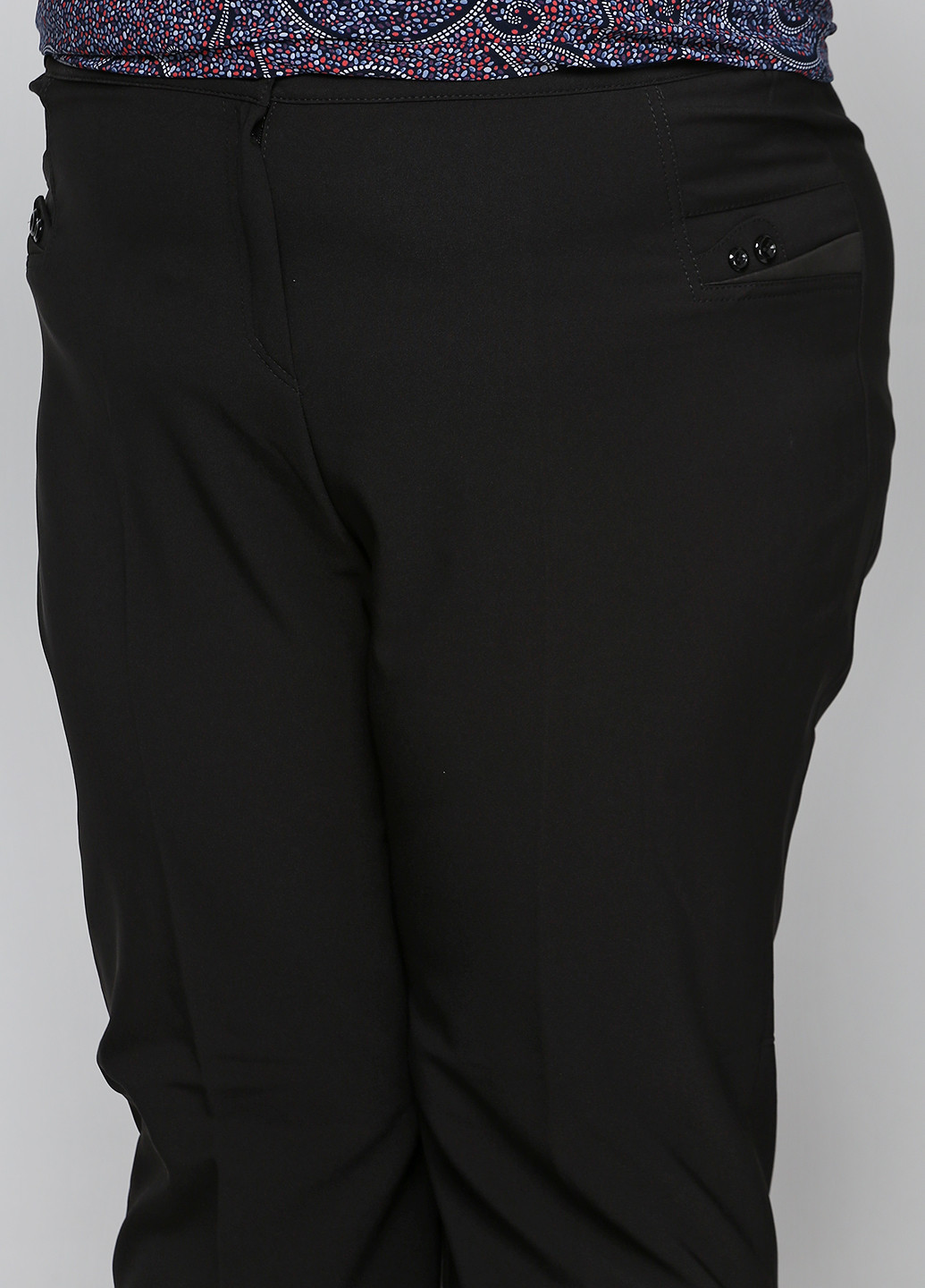 Черные классические демисезонные прямые брюки Ut