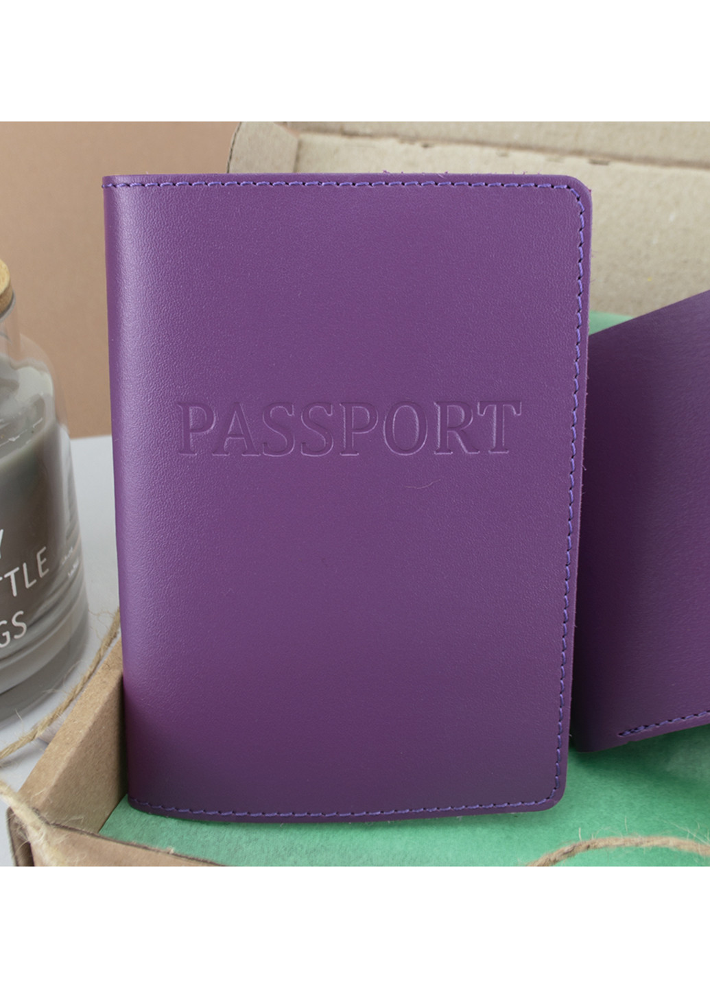 Подарунковий жіночий набір №62: обкладинка на паспорт + ключниця + портмоне (фуксія) HandyCover (251417362)