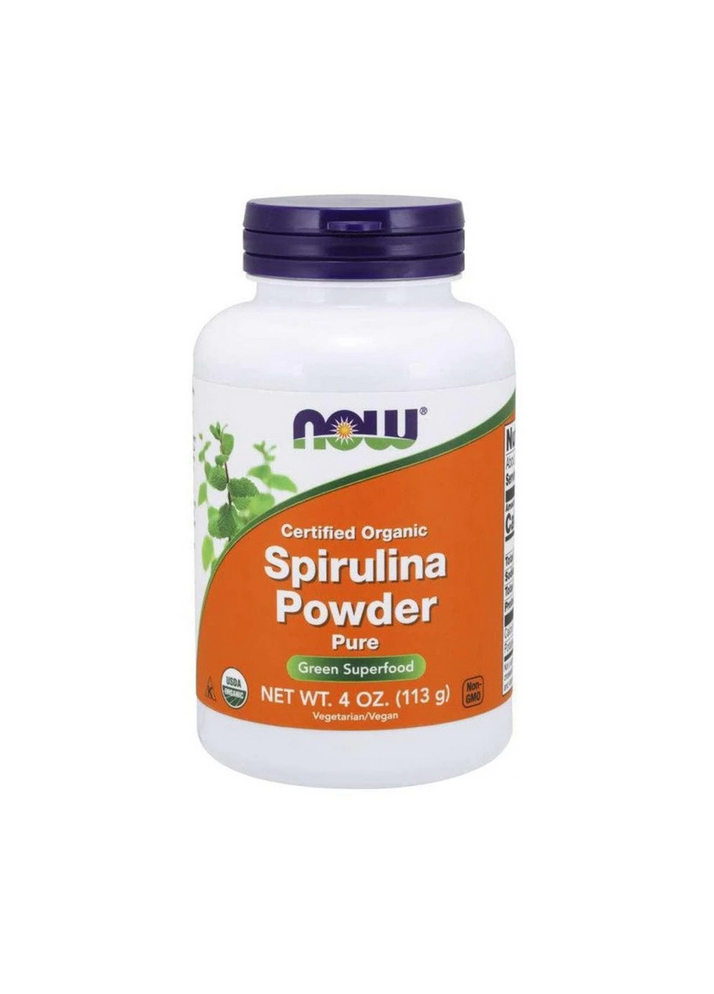 Спіруліна Spirulina Powder certified organic (113 г) нау фудс Now Foods (255407780)
