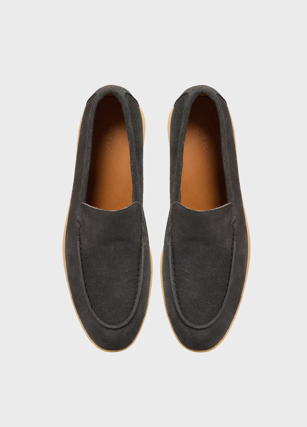 PRPY Туфли лоферы темно-серый з натуральная замша, китай — демисезон (334684228)