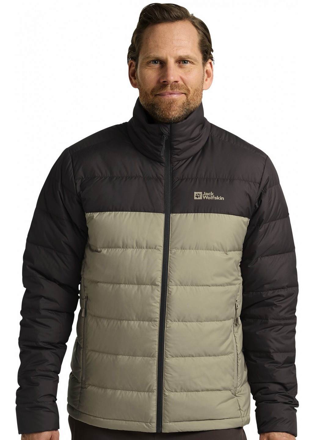 Коричневий демісезонний Пуховик Jack Wolfskin