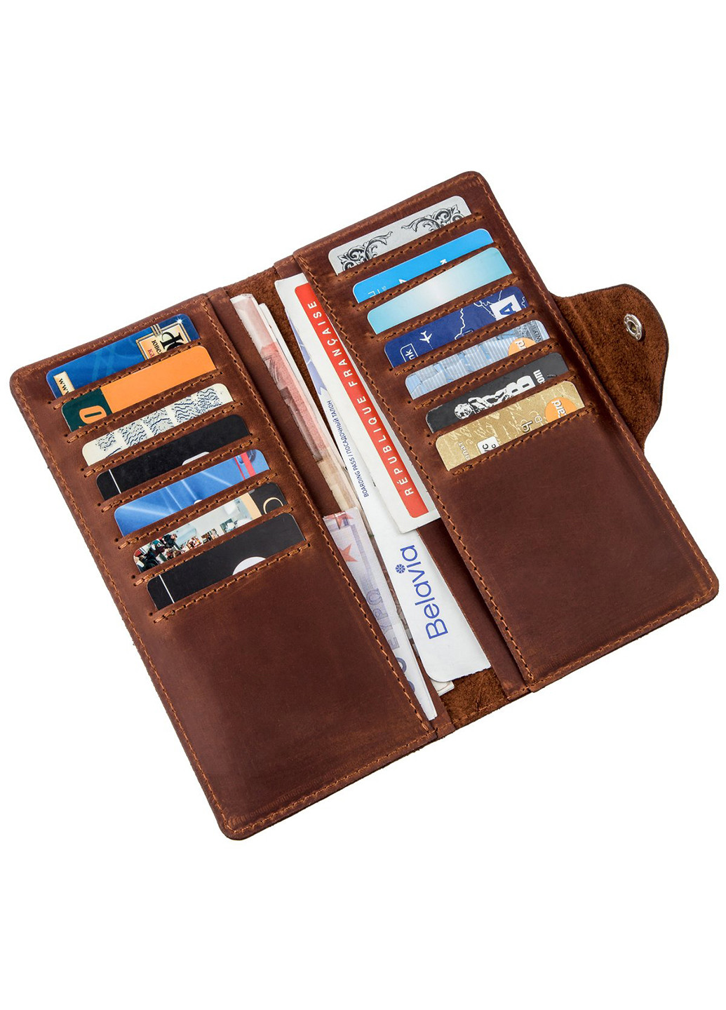 Мужской кожаный кошелек 18х8,5х1 см Shvigel (252132321)