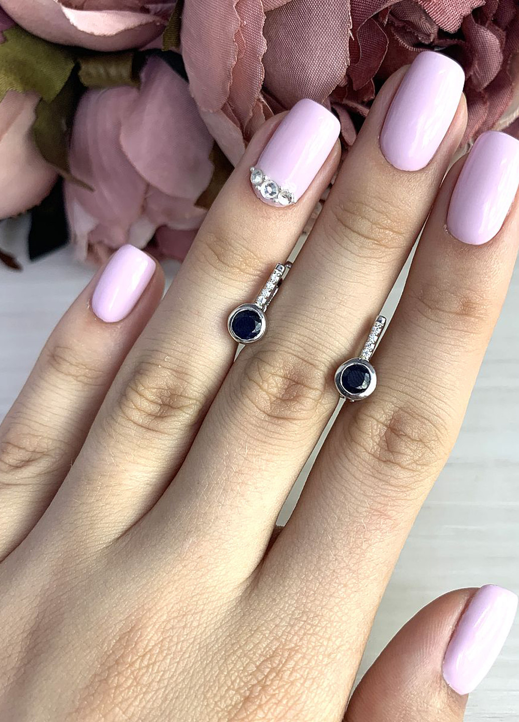 Сережки Silver Flame (181093260)