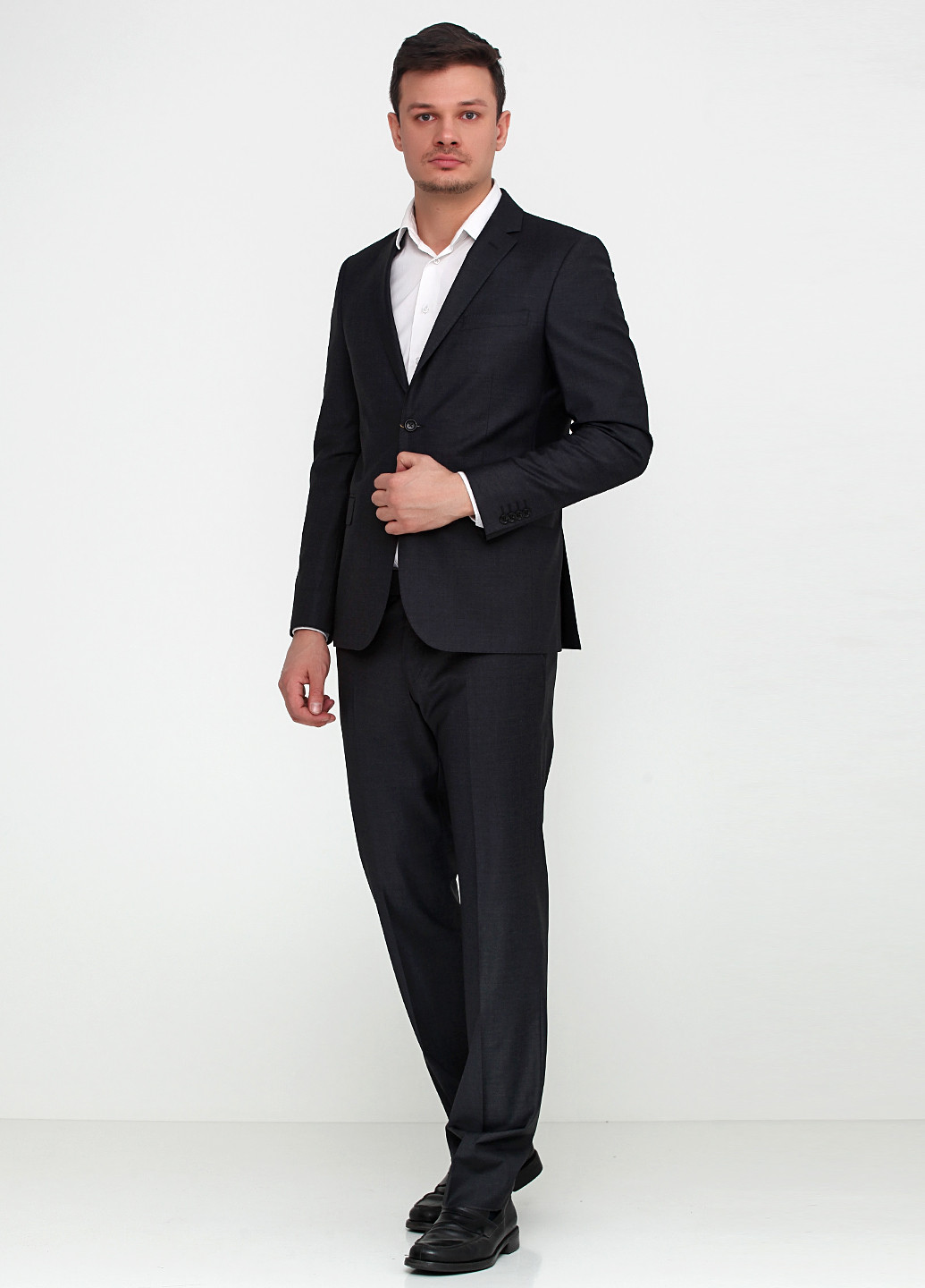 Чорний демісезонний костюм (піджак, брюки) брючний Bagozza