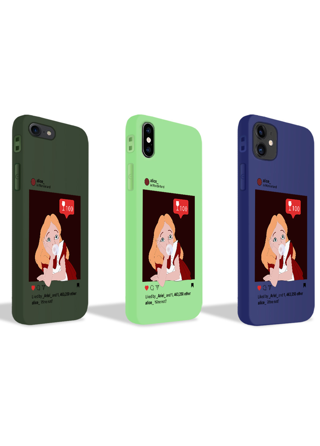 Чохол силіконовий Apple Iphone X Аліса з жуйкою Дісней (Alice in Wonderland Disney) (6129-1433) MobiPrint (219776245)