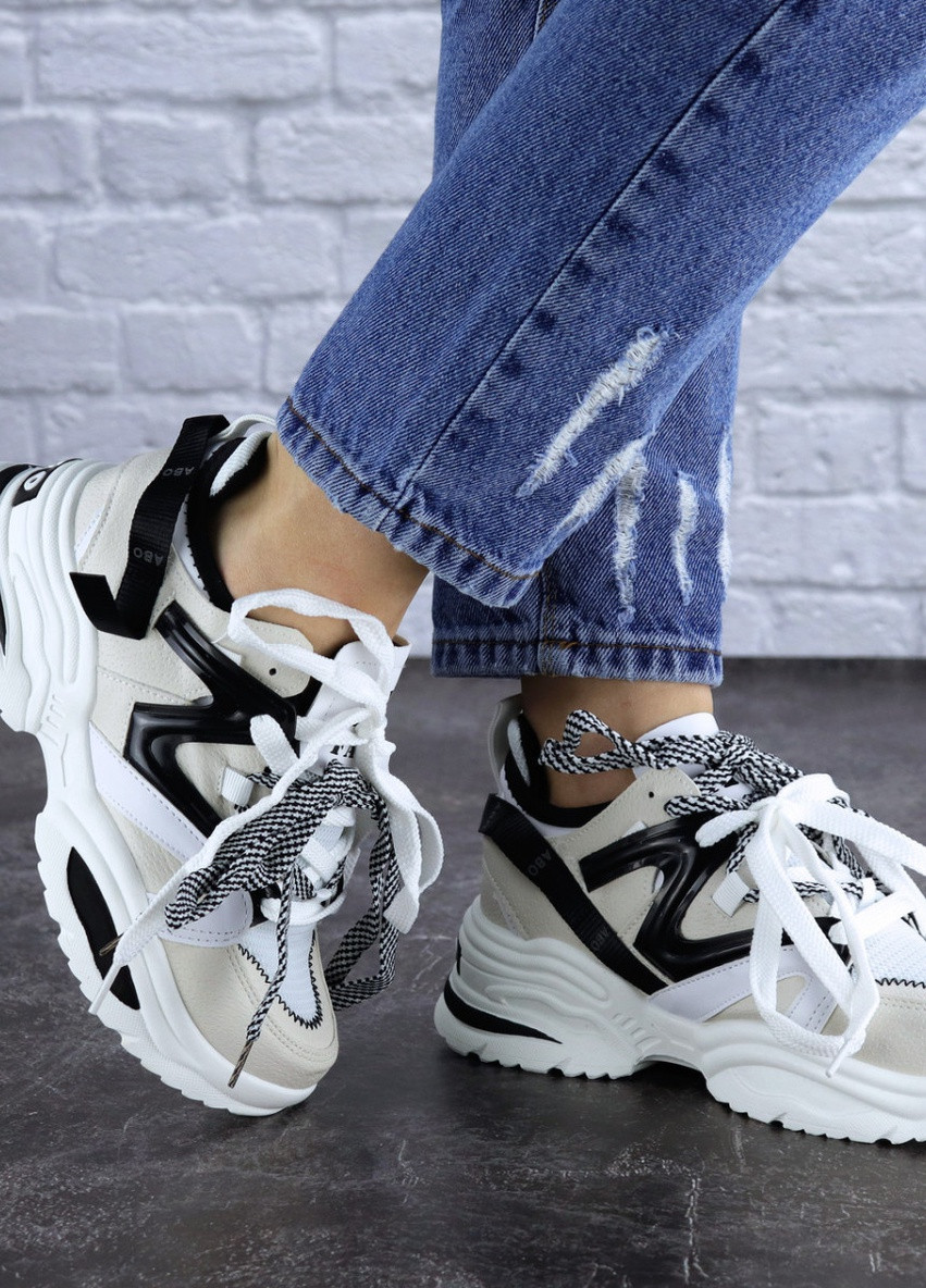 Бежевые демисезонные женские кроссовки parry 1727 37 22,5 см бежевый Fashion