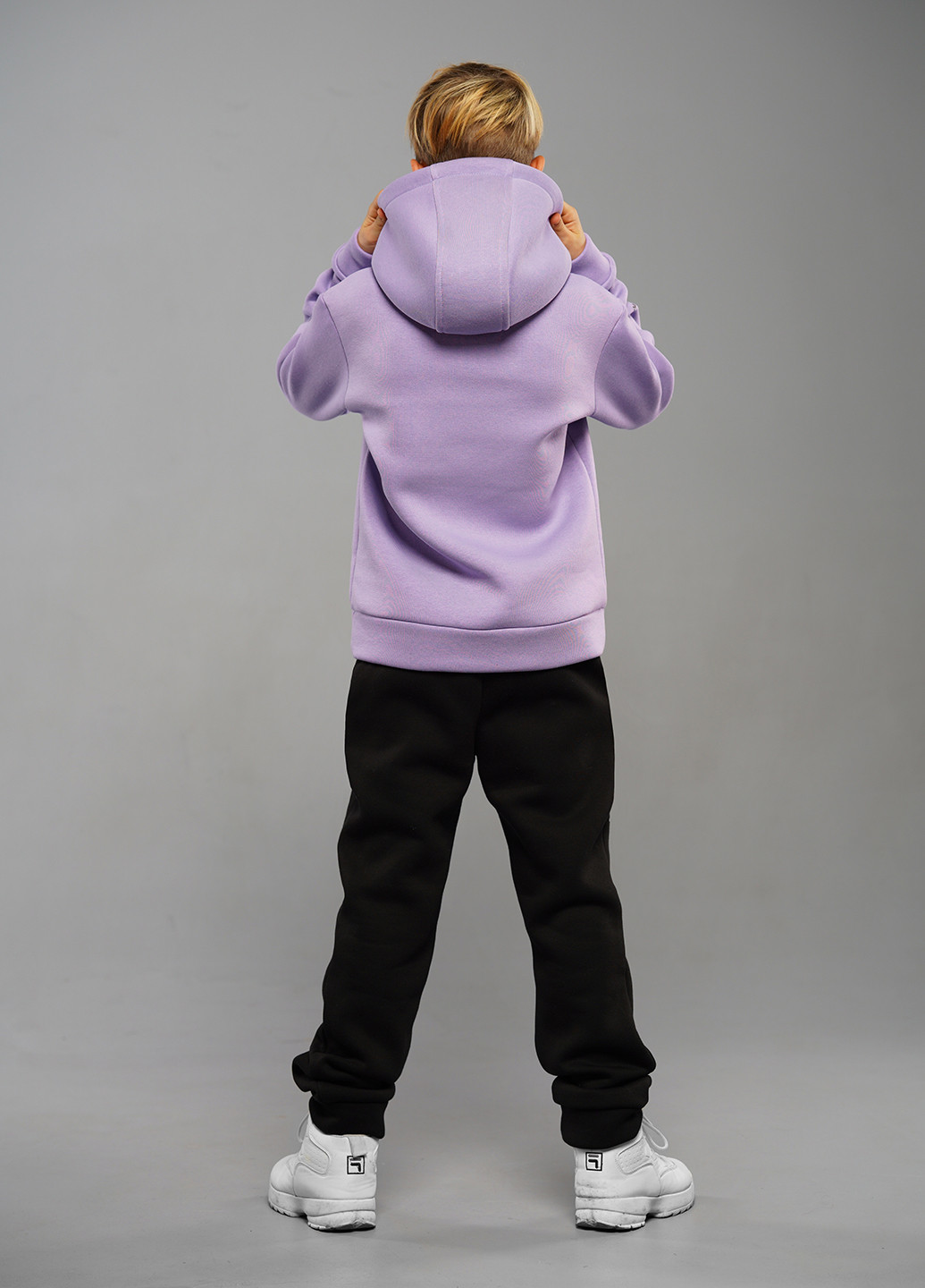 Ерік теплий бузковий спортивний костюм із начосом Sinthia (254916634)