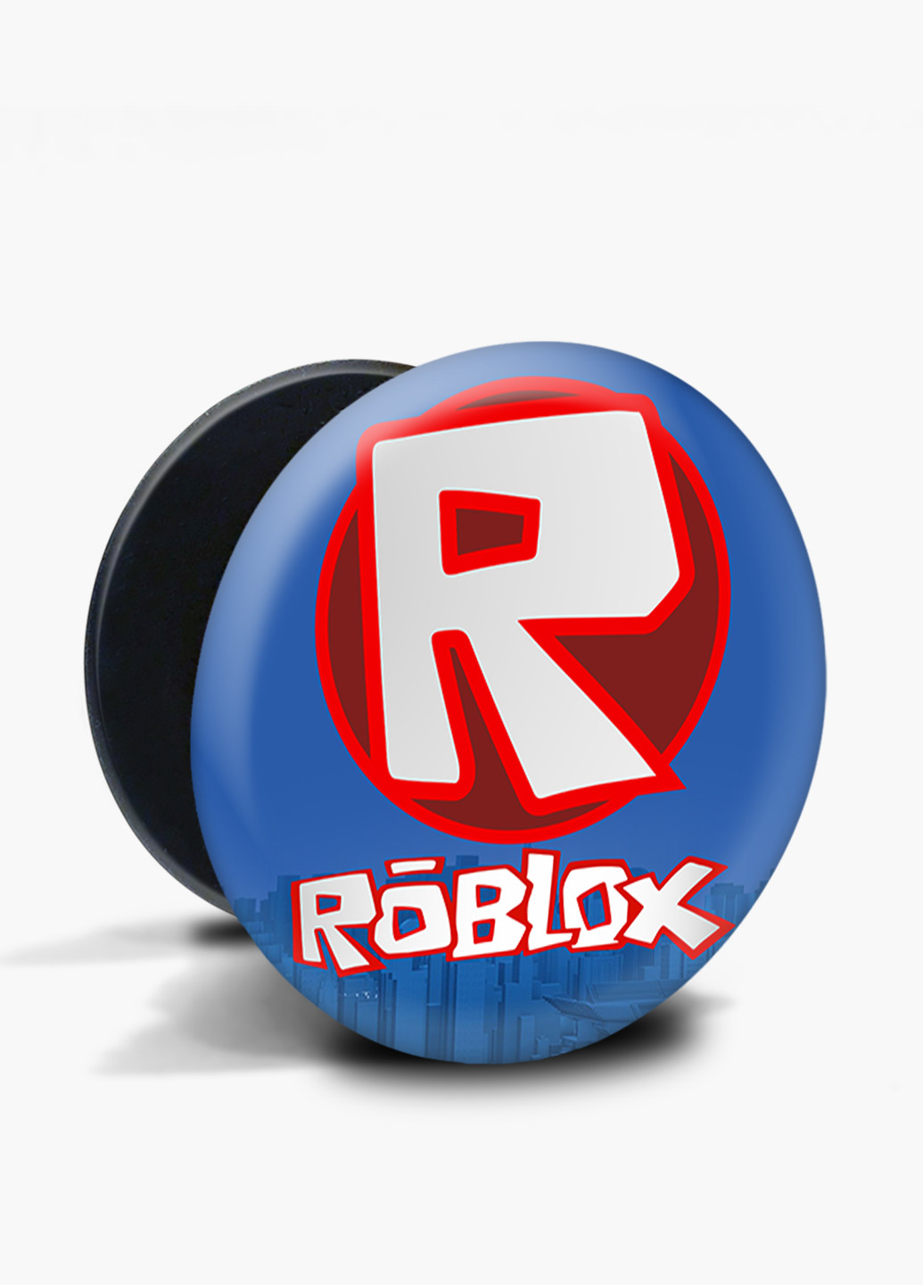 Попсокет (Popsockets) тримач для смартфону Роблокс (Roblox) (8754-1708) Чорний MobiPrint (216836489)
