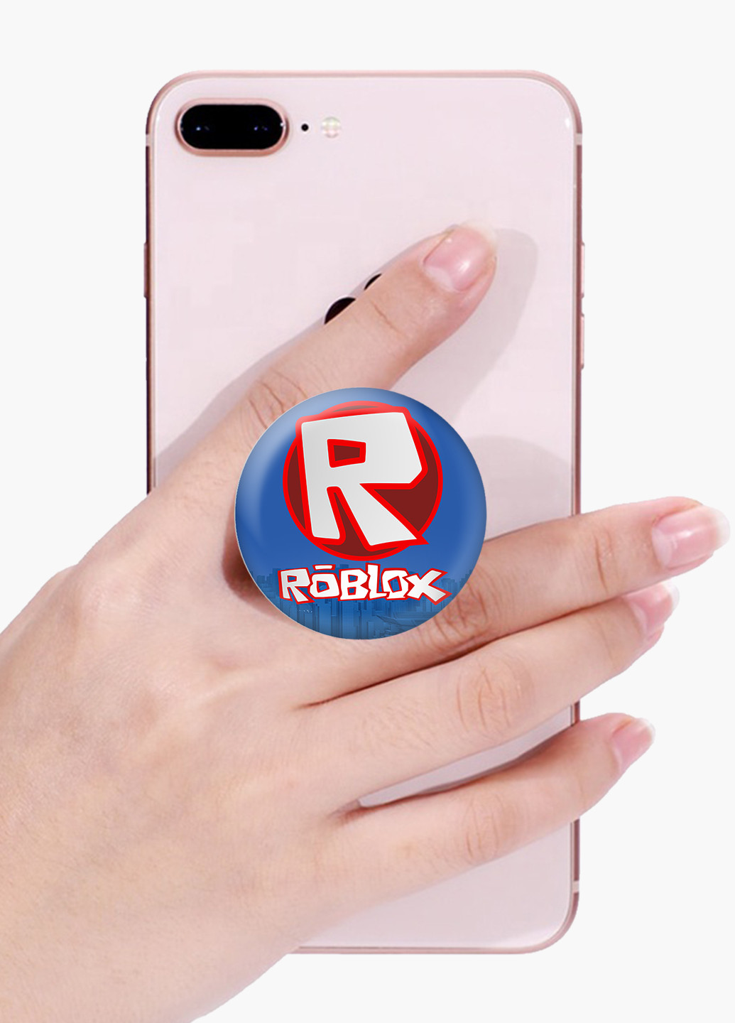 Попсокет (Popsockets) тримач для смартфону Роблокс (Roblox) (8754-1708) Чорний MobiPrint (216836489)