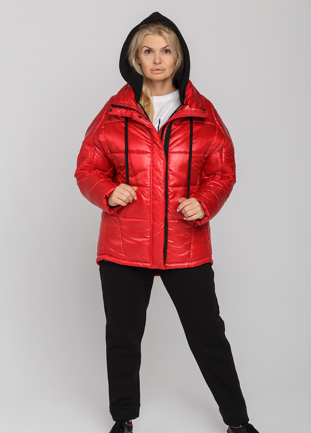 Красная зимняя зимняя женская куртка лия MioRichi
