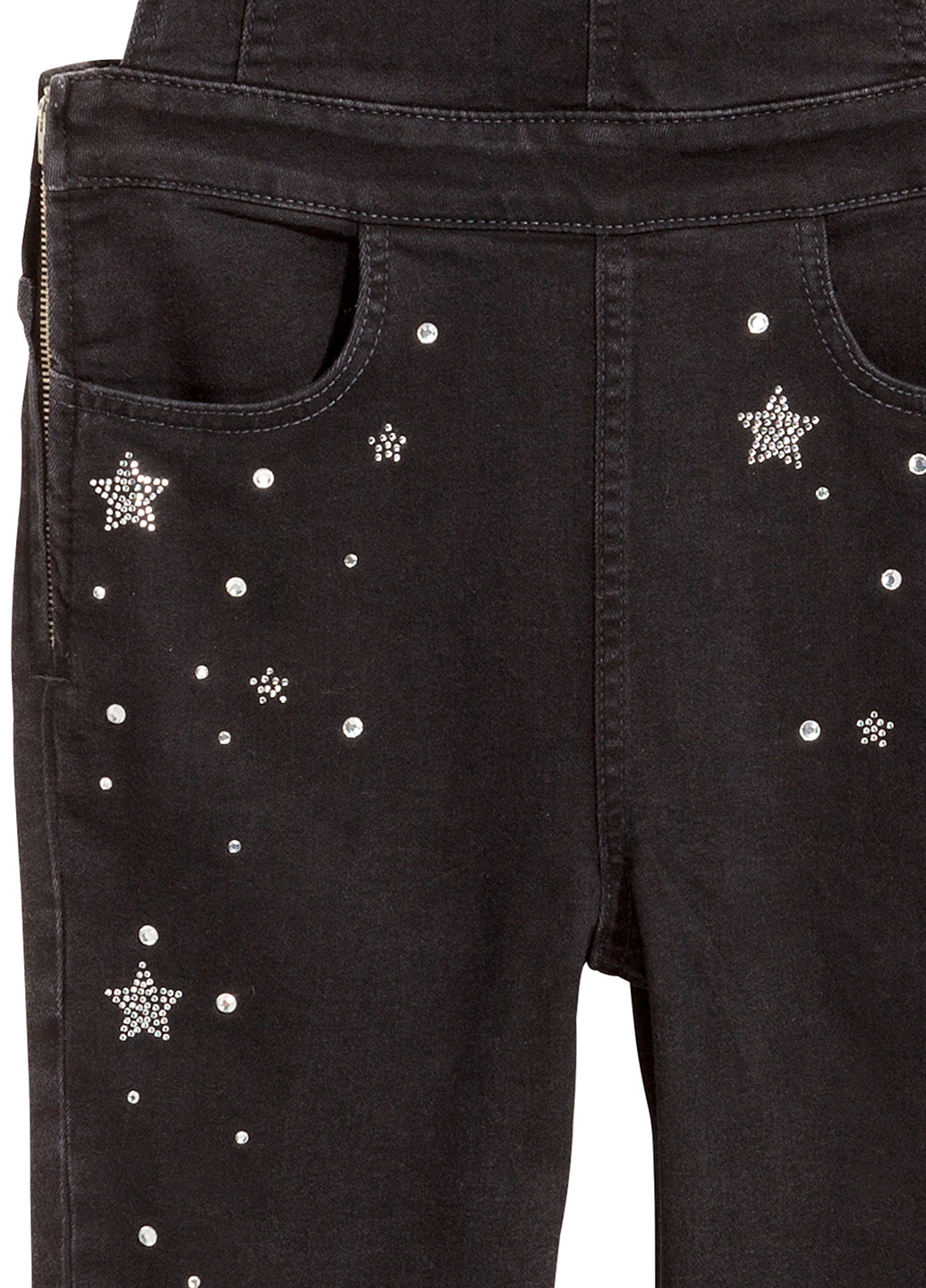 Комбинезон H&M комбинезон-брюки звезды чёрный денил хлопок