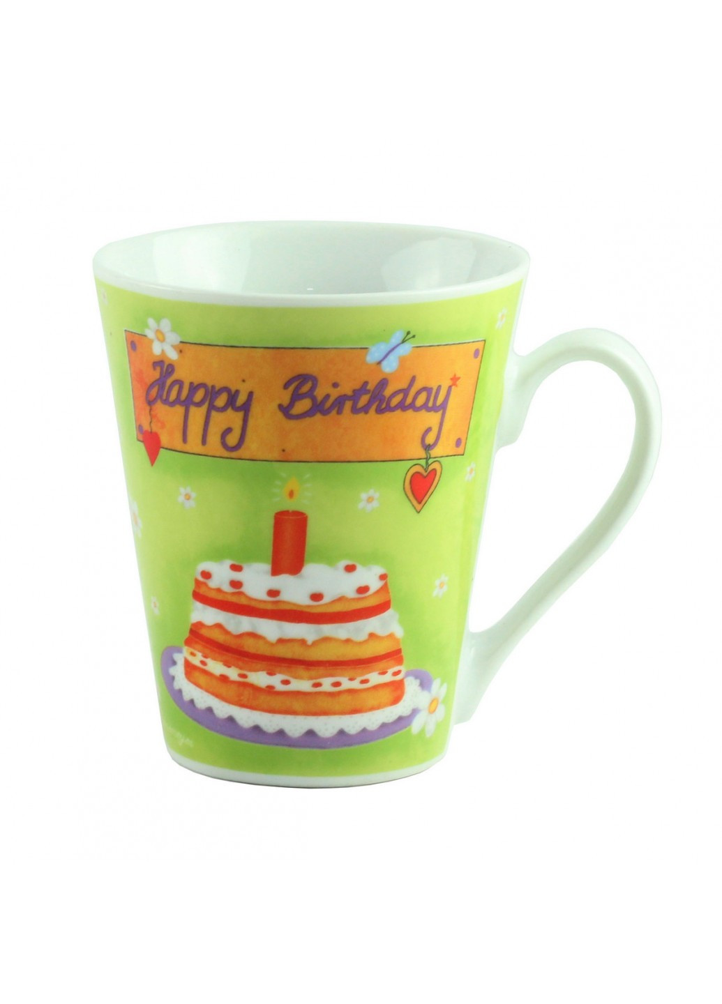 Кружка фарфор "Happy Birthday"; зеленная G.Wurm (210767023)