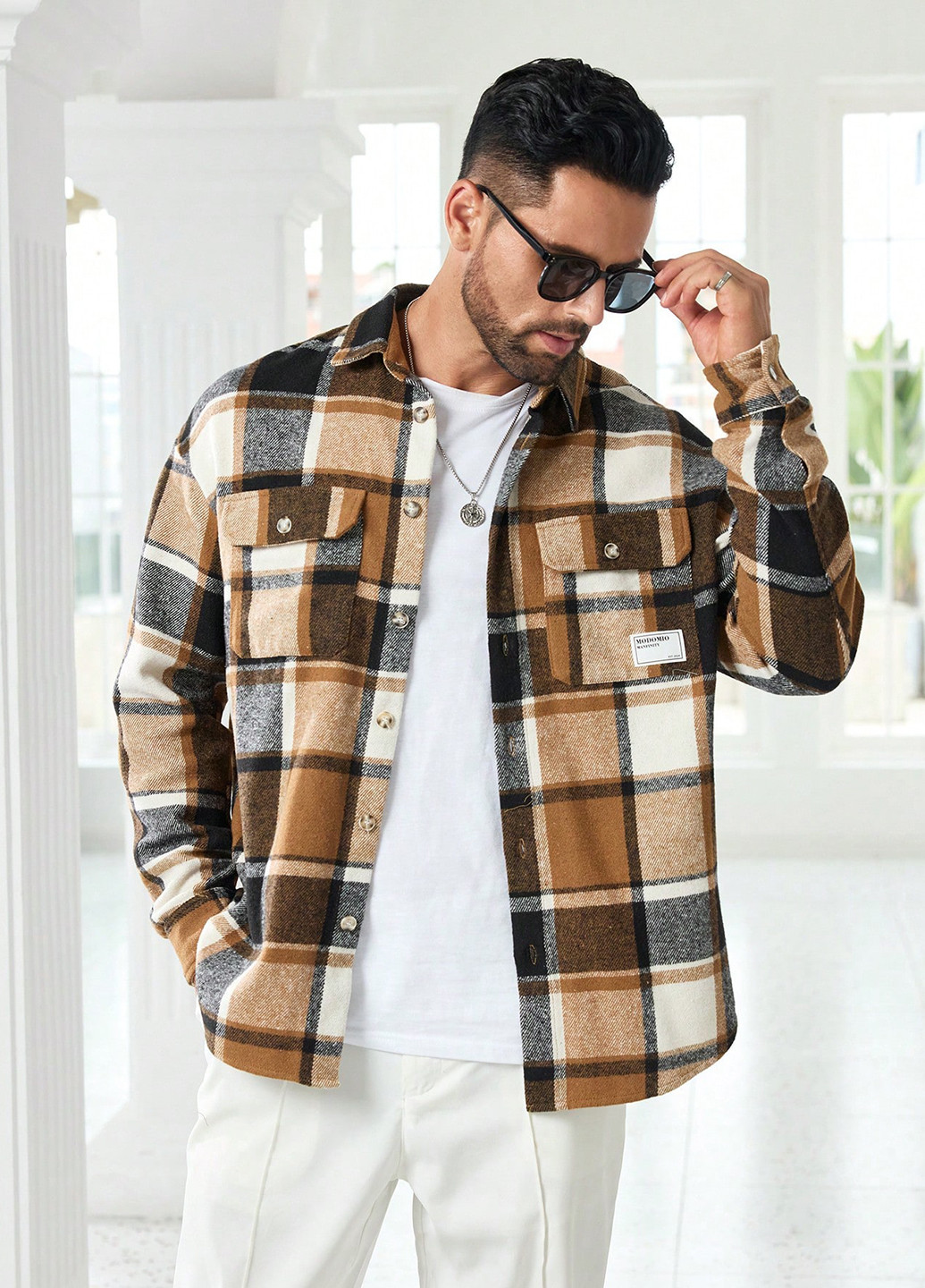 Куртка-рубашка SHEIN (346168144)