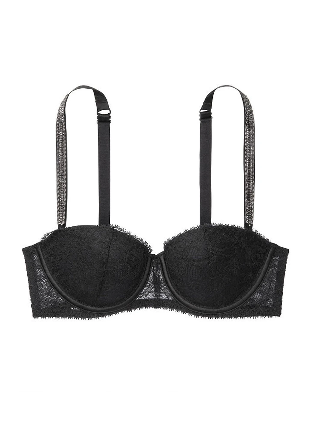 Чорний демісезонний комплект (бюстгальтер, труси) Victoria's Secret