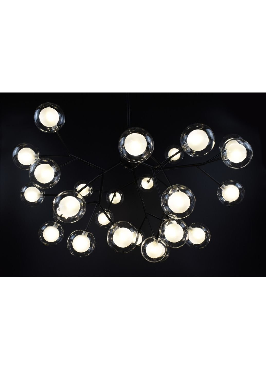 Люстра стельова підвісна на 27 ламп H690/27-bk Чорний 65х80х80 см. Sunnysky (253527880)