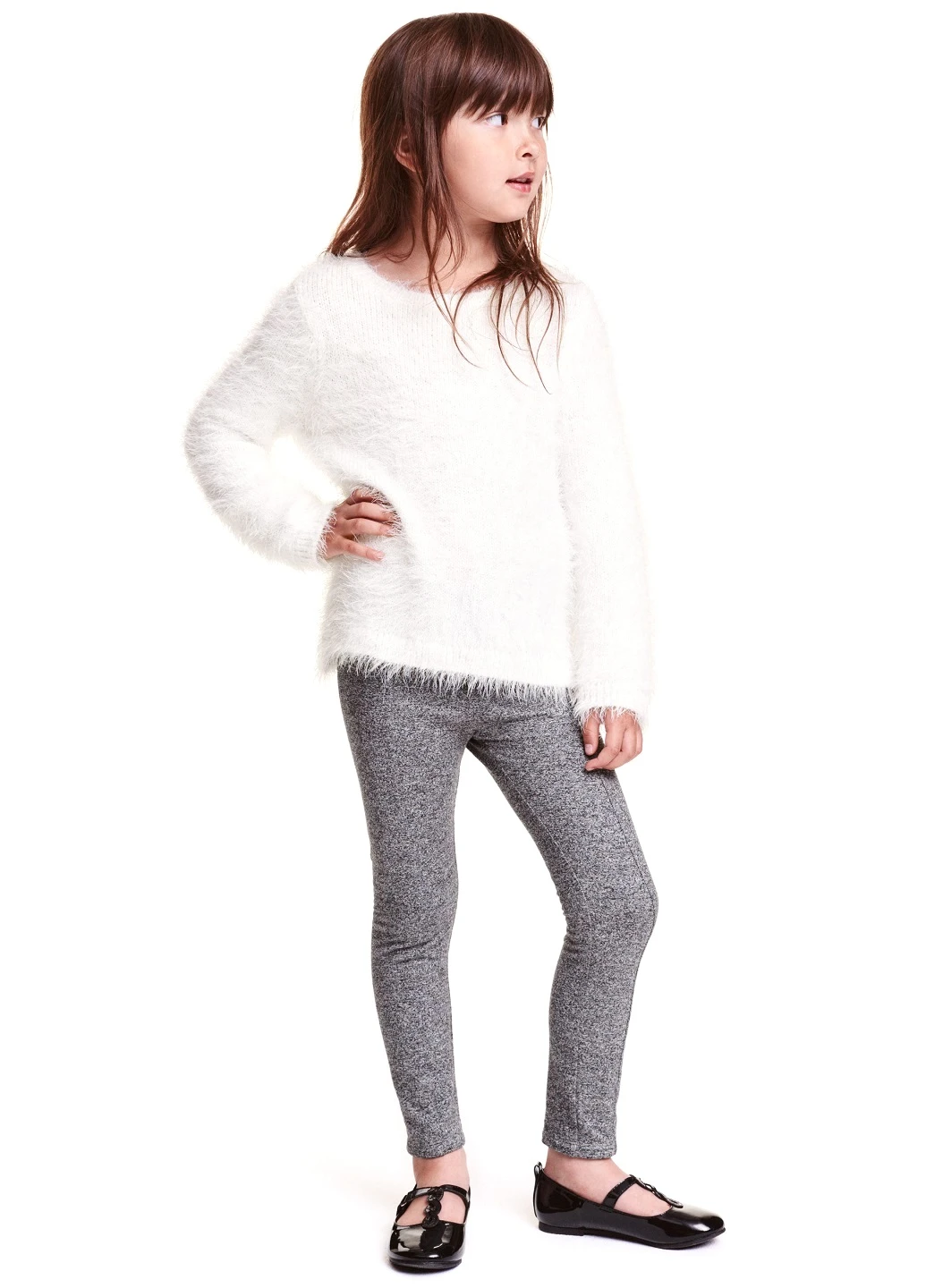 Серые демисезонные леггинсы H&M