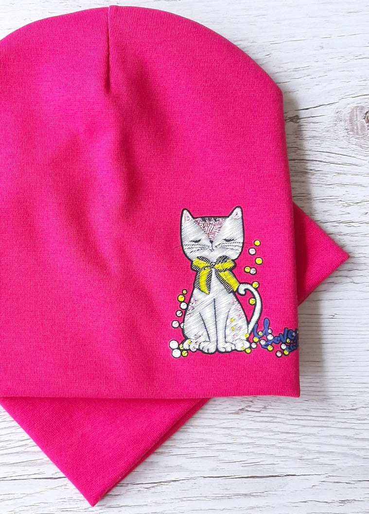 Детская шапка с хомутом КАНТА размер 48-52, малиновый (OC-504) Канта (212242620)