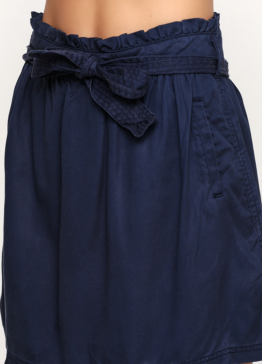Темно-синяя кэжуал однотонная юбка Buttons карандаш
