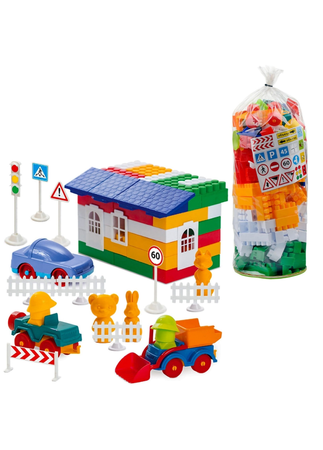 Детский конструктор "Лидер" 200 деталей Colorplast (254052400)