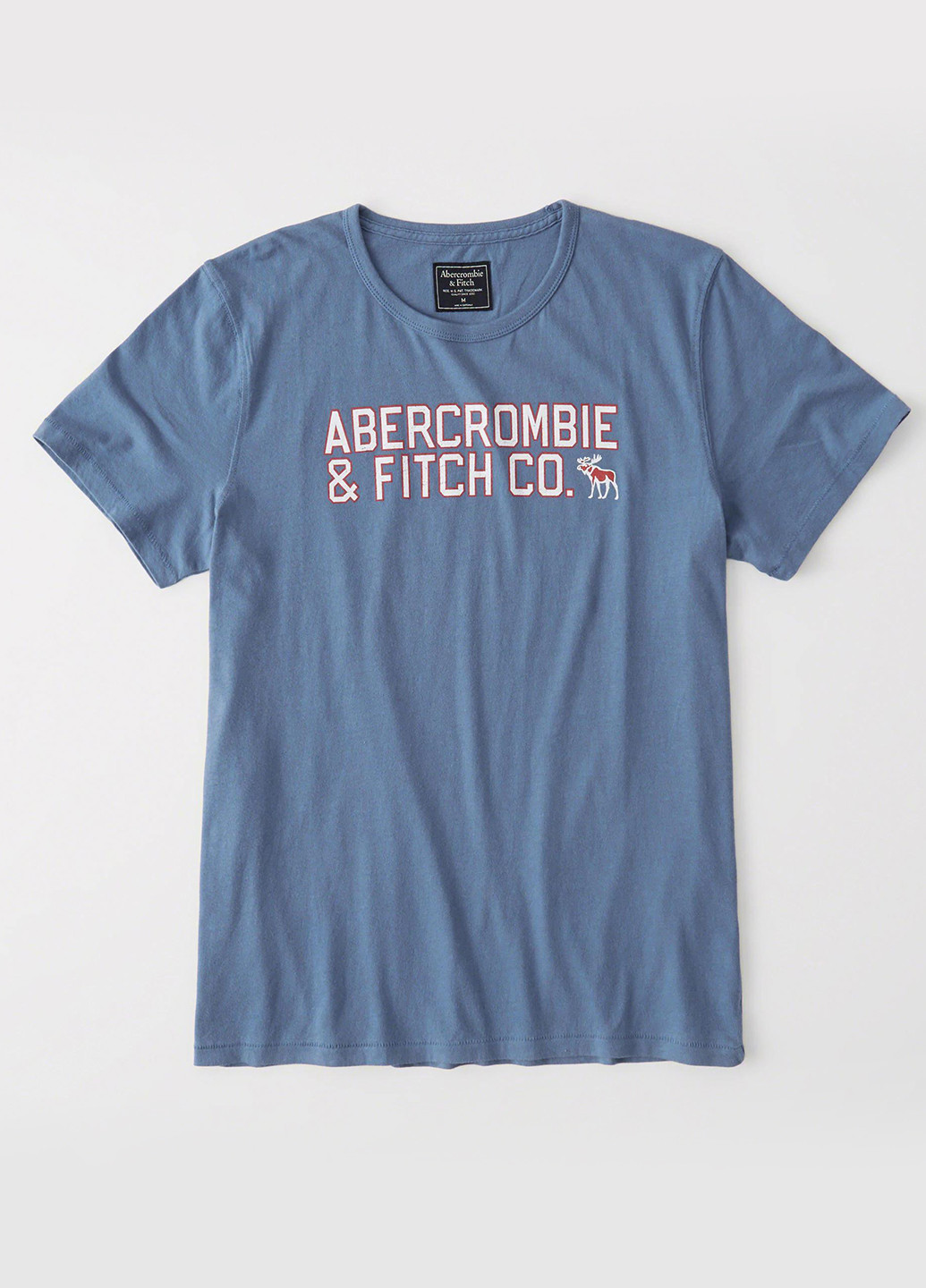 Синяя футболка Abercrombie & Fitch