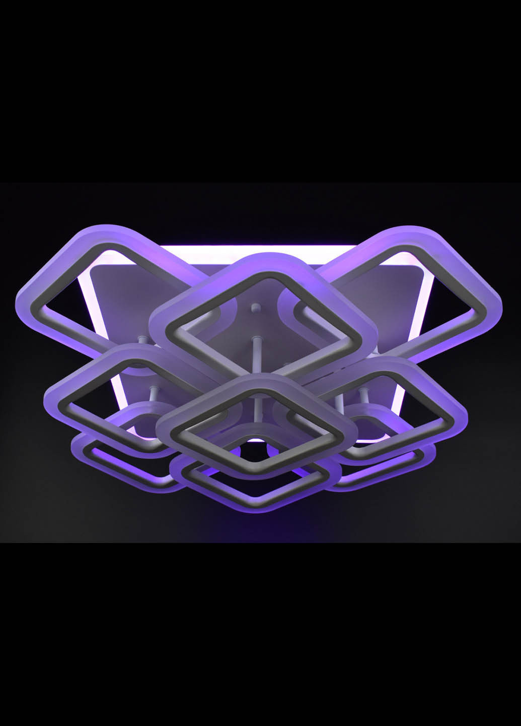 Люстра потолочная LED с пультом A2505/9S-RGB-wh Белый 13х49х49 см. Handmade (234537628)