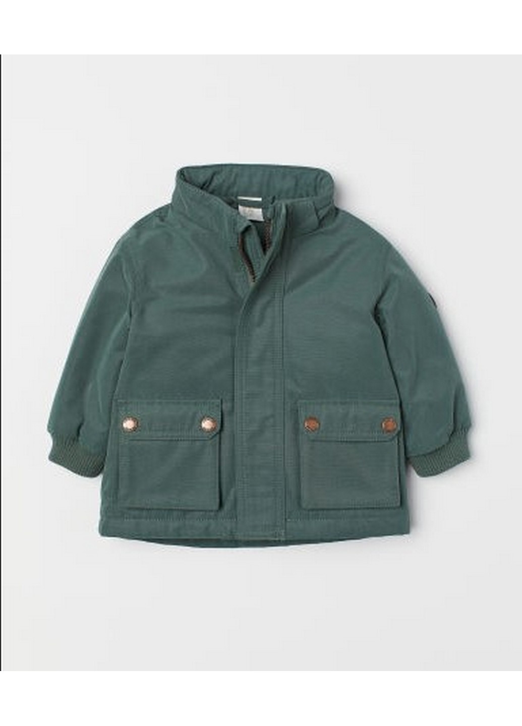 Зеленая демисезонная куртка парка H&M