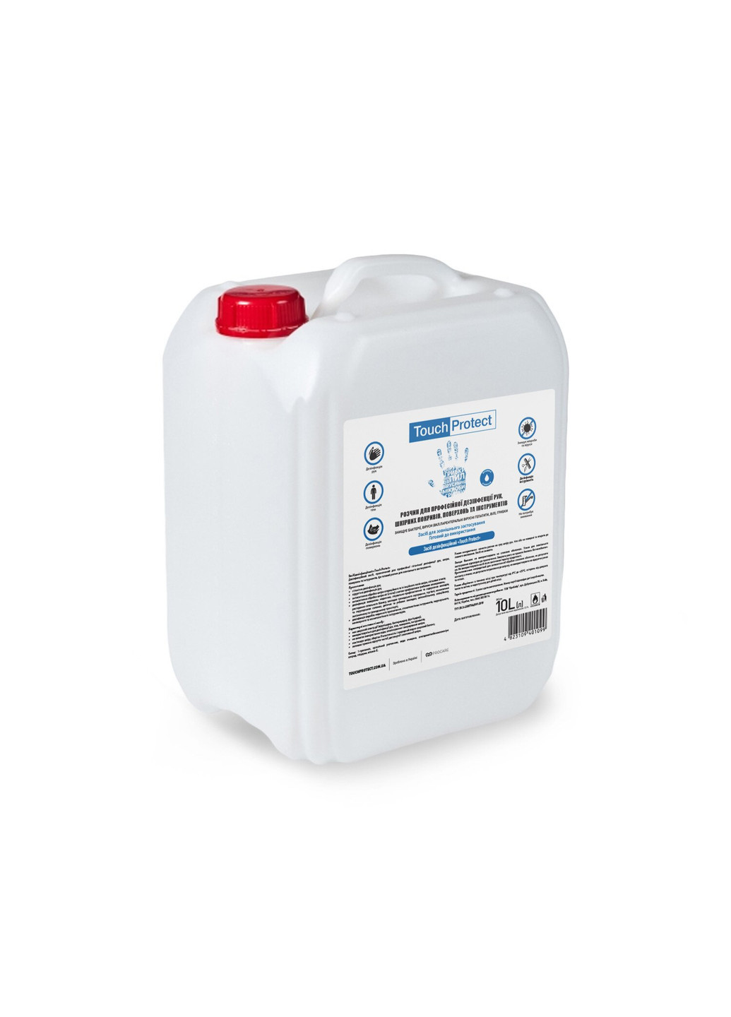 Антисептик раствор для дезинфекции рук, тела, поверхностей и инструментов 10 л Touch Protect (251847464)