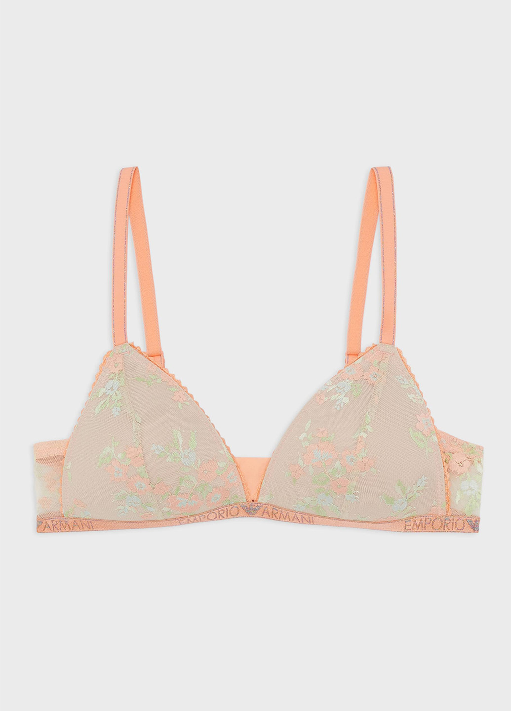 Оранжевый корбей бюстгальтер Emporio Armani полиамид