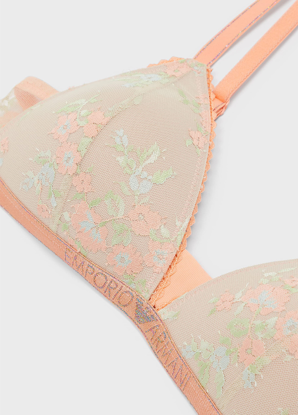 Оранжевый корбей бюстгальтер Emporio Armani полиамид