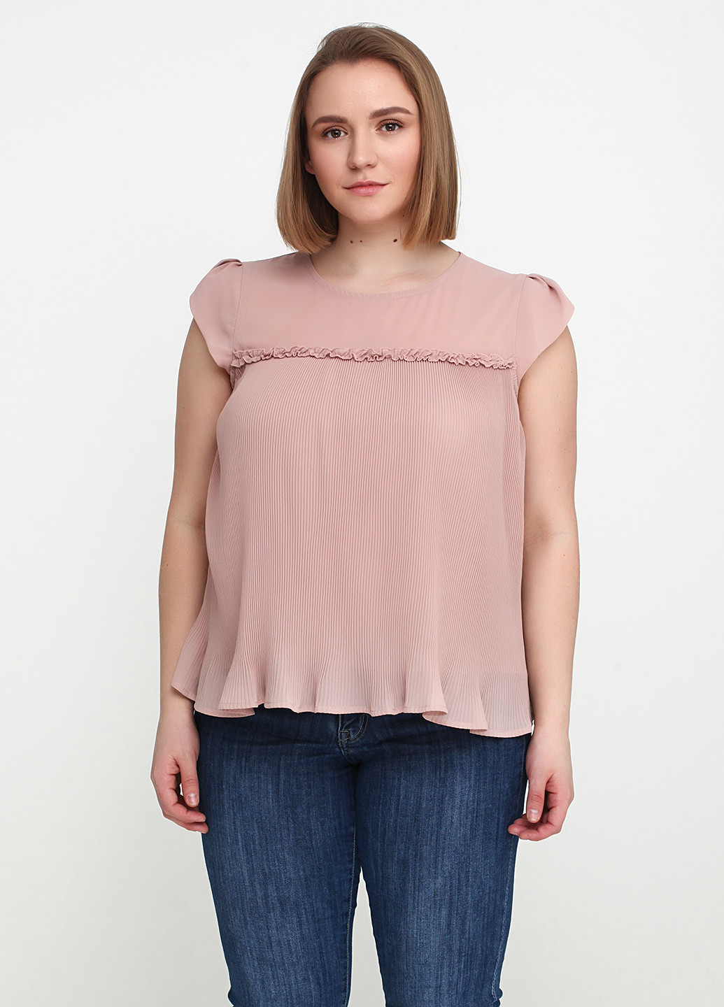 Блідо-рожева літня блуза Rinascimento