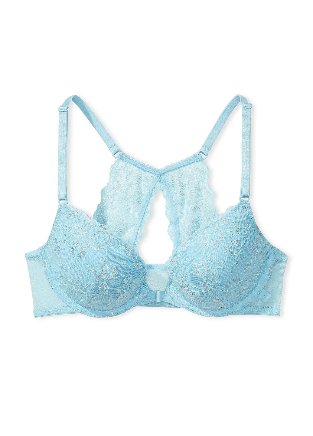 Голубой бюстгальтер Victoria's Secret с косточками полиамид