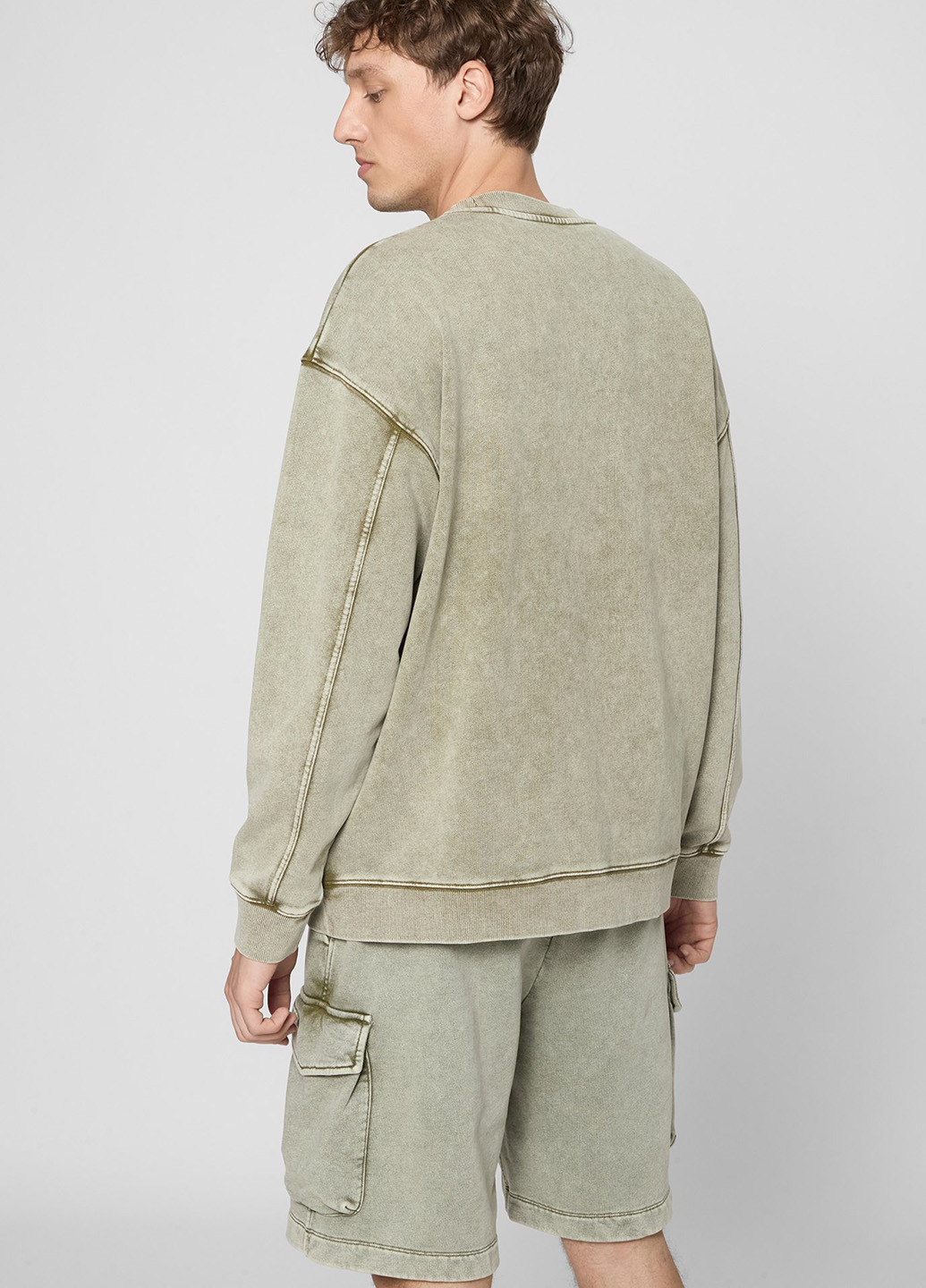 Хаки свитшот PRPY варенка тиснение (361230545)