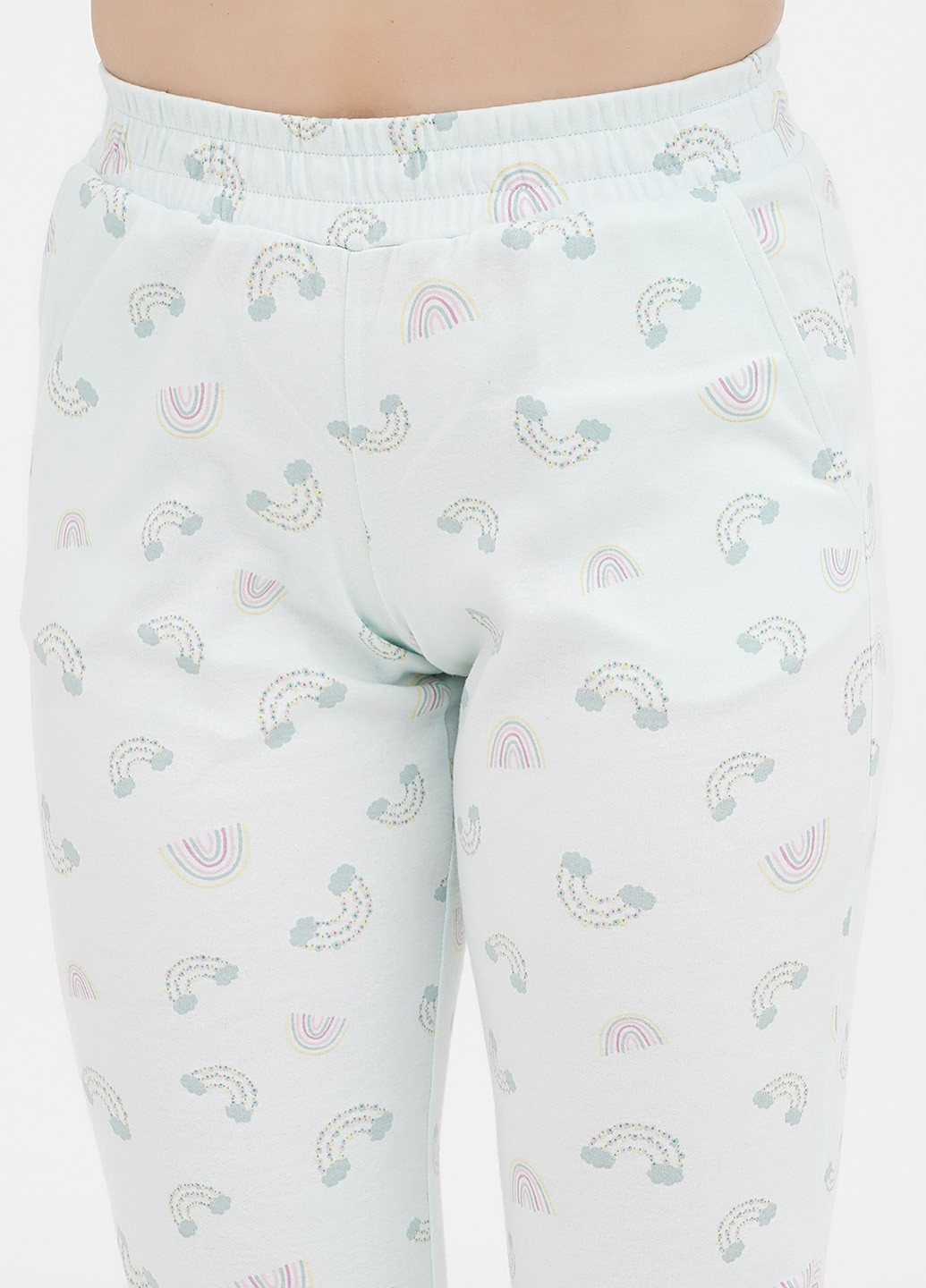 Мятная всесезон пижама (свитшот, брюки) свитшот + брюки Chikiss