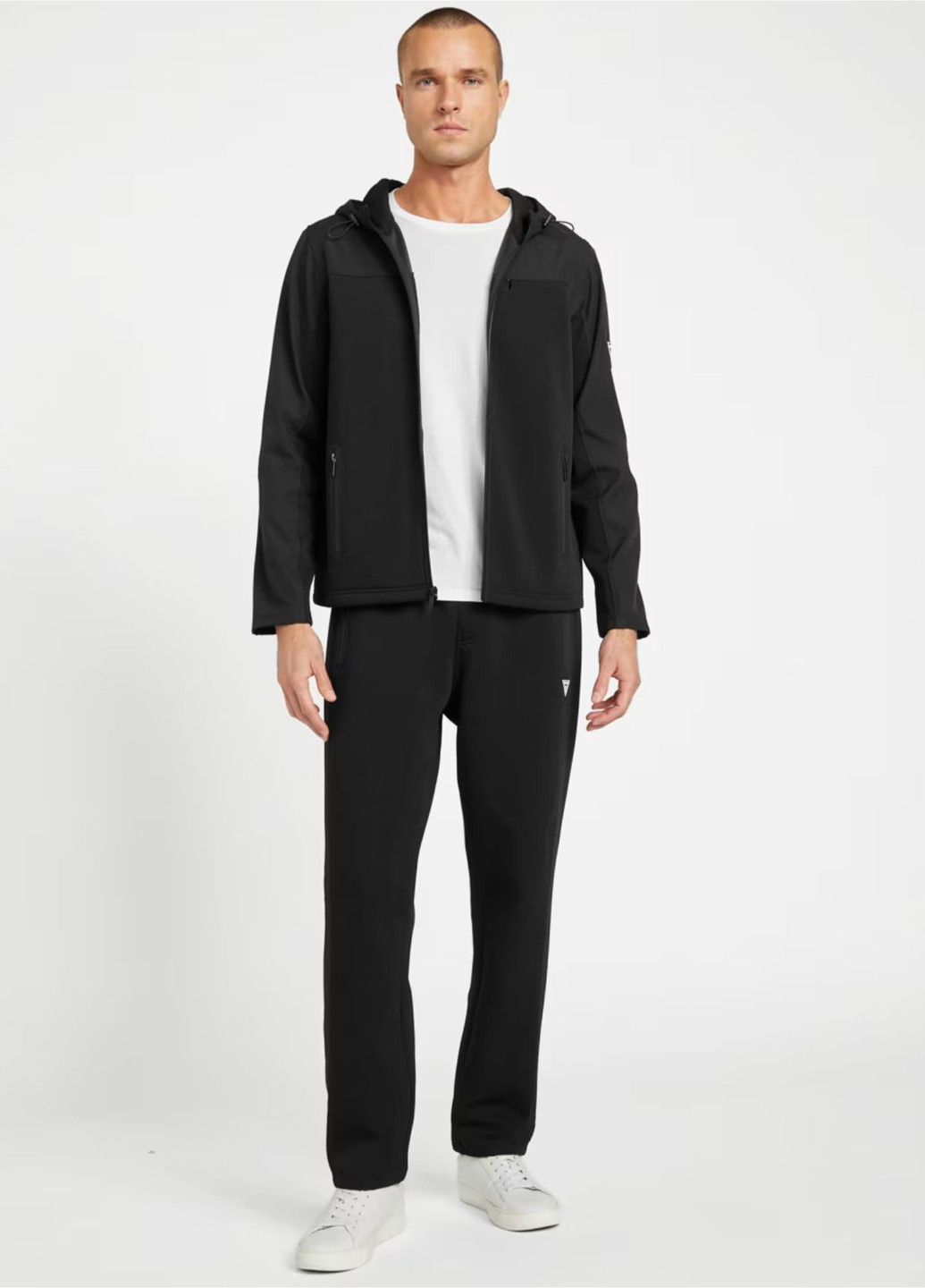 Черная демисезонная ветровка Guess