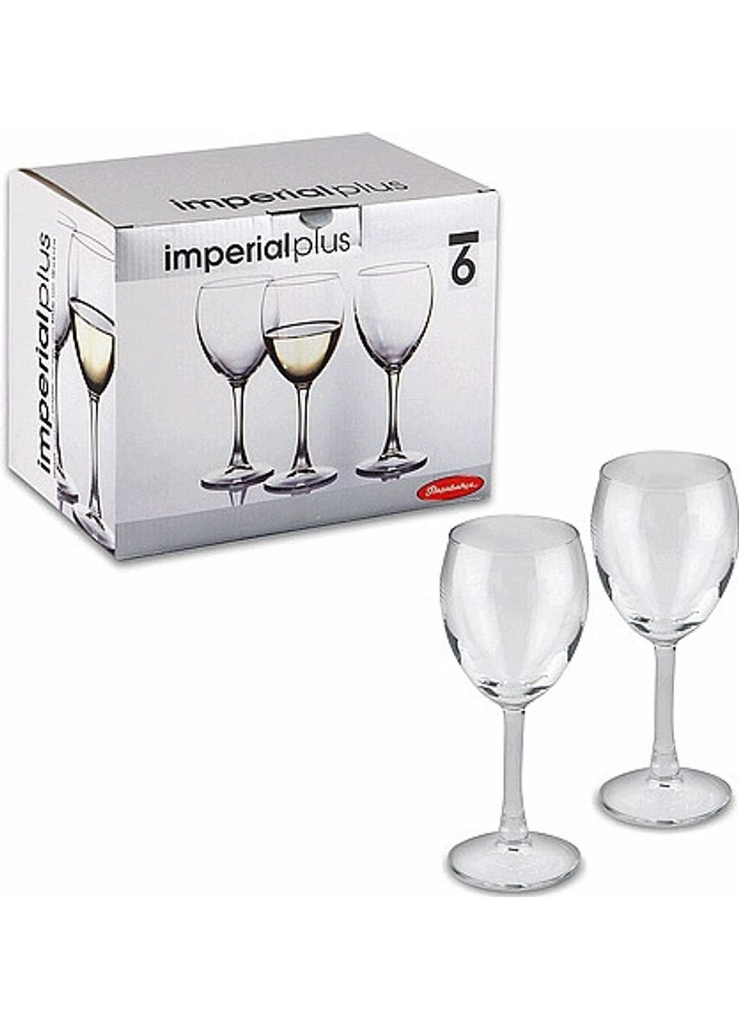 Набор бокалов для вина Imperial Plus PS-44789-6 6 шт 190 мл Pasabahce (253583383)