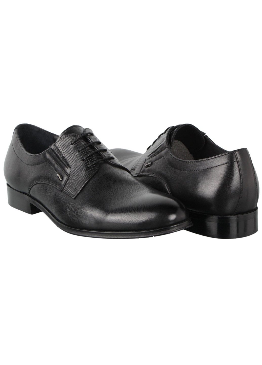 Черные мужские туфли классические 198369 Cosottinni без шнурков