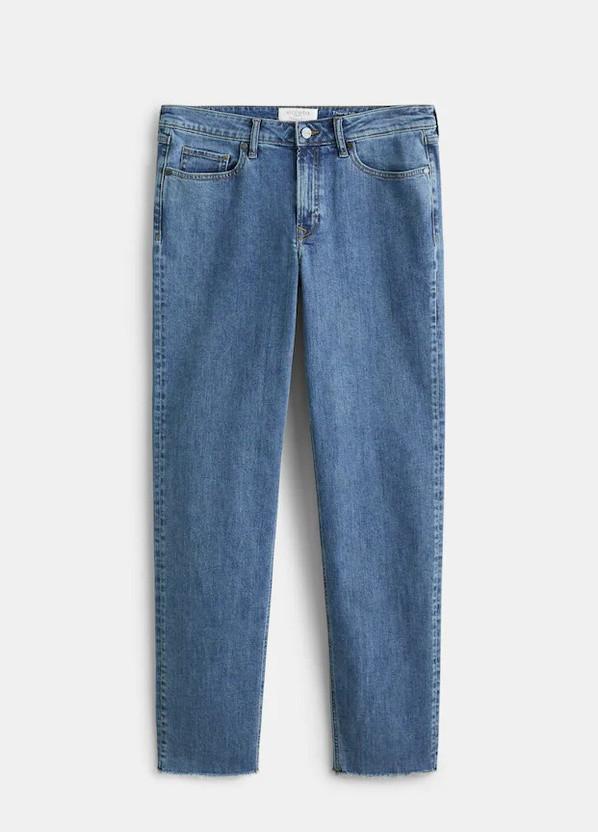Джинси Mango однотонні сині джинсові