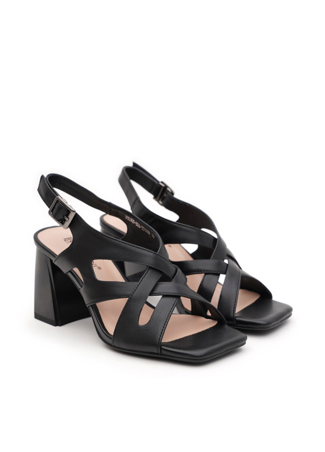 Черные босоножки Blizzarini с ремешком