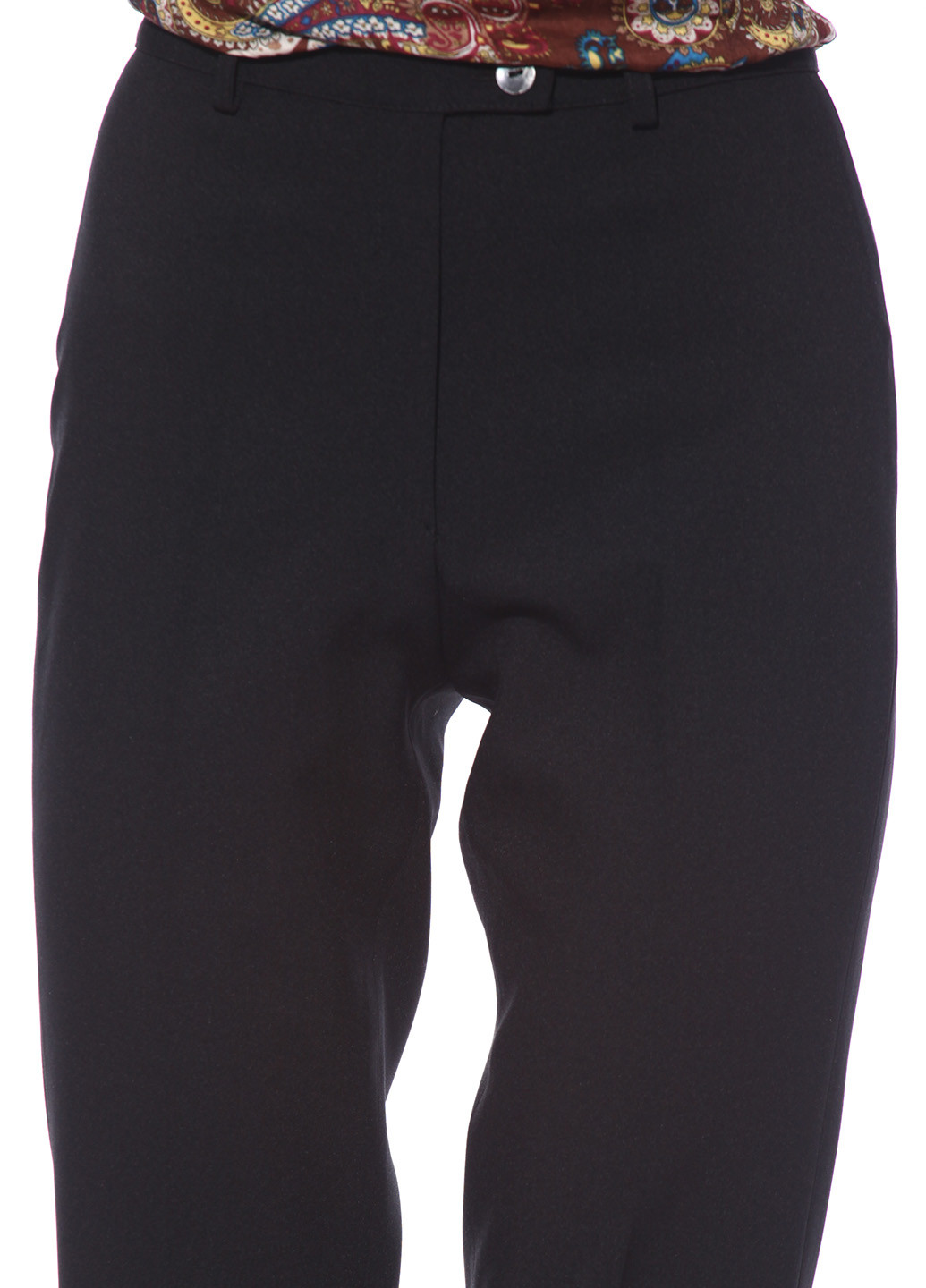 Черные кэжуал демисезонные прямые брюки Absolute Woman