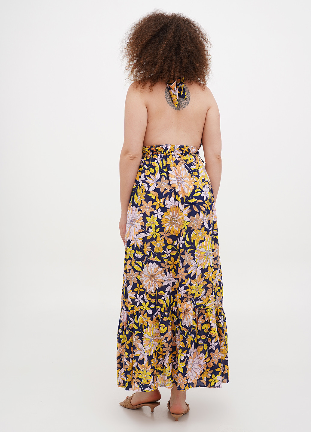 Темно-синя кежуал сукня кльош J.Crew з квітковим принтом